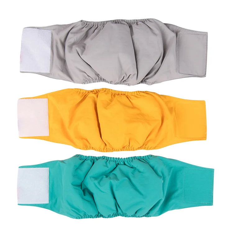 Reusable Small to Large Waterproof Male Dog Belly Wrap Washable Male Dog Diapers