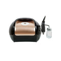 HS-579K Double Action Airbrush Kit with 30Psi Compressor Gravity Feed Piston Type for Cake & Paint Copper Material