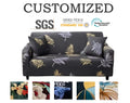 Customized Linen Classic Living Room Sofa Slip Cover 12 3 4 L Shaped Seater Polyester Spandex Elastic Stretch