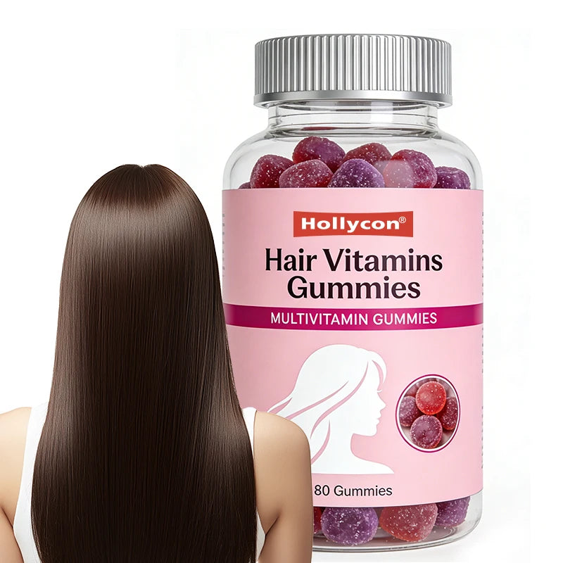 OEM Private Label 100% Natural Herbal Supplements Hair Vitamins Gummies Multivitamin Gummies Hair Growth Gummy
