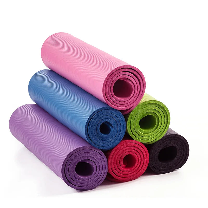 Custom Logo Eco-Friendly 10mm TPE Pilates Multifunctional Fitness Posture Line Yoga Mat Home Home Friendly NBR Yoga Mat
