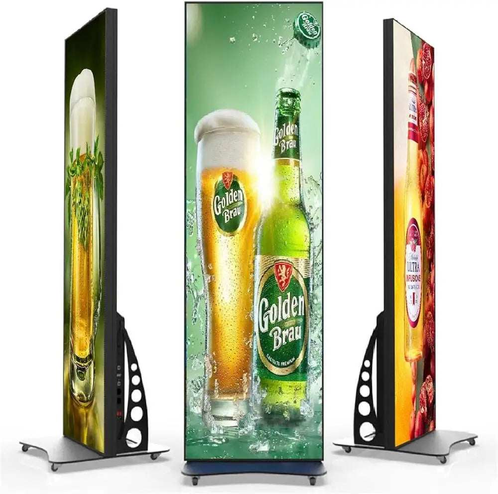 WiFi Control Outdoor Led Poster Screen P2.5 Full Color Advertising Billboard HD Standing Display Novastar System Third-Party CMS