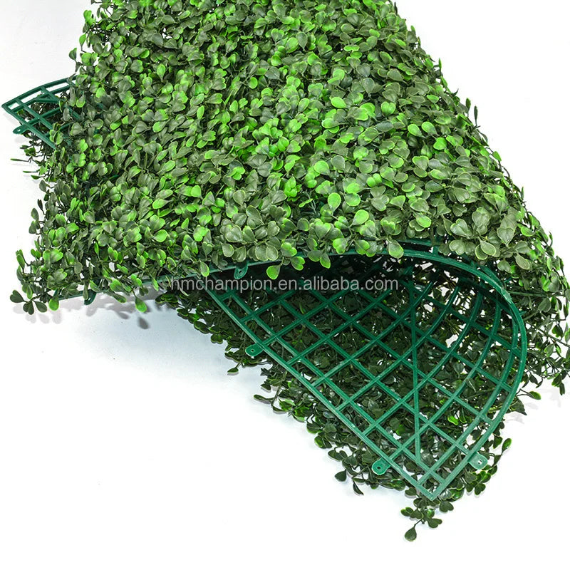 Life-Like Boxwood Hedge Panels for Indoor and Outdoor Decor Wall Greenery Panels with Grass Plant Type