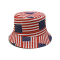 Landfond America Caribbean Bucket Hat Fashion Sun Cap Packable Fisherman Hat for Women Men Summer Travel Hat