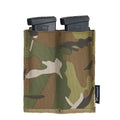 IDOGEAR Tactical Camo Elastic Double Magazine Pouch Carrier MOLLE Mag Pouch for 9mm