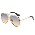 STORY Factory Wholesale Double Bridge Custom Luxury Aviation Sunglasses Men Popular Oversize Metal Frame UV400 Sun Glasses Women