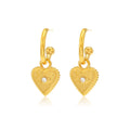 Ivanda Stainless Steel Gold Plated Geometric Pearl Stud Earrings Trendy Unisex Valentine's Day Gift