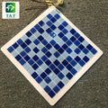 Wholesale Price High Gloss Surface 30X30mm Blue Mix Color Glass Mosaic Outdoor Swimming Pool Tiles for Sale