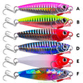 Top Right JIG099 7g~30g Metal Jig Fishing Jig Jigging Lure Deep Sea Fishing Lures Metal Artificial Baits