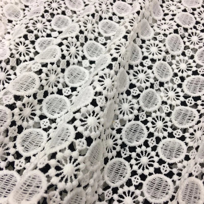 Fashion Curtain Good Quality Guipure Milk Silk Fabric Lace LT21089