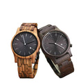 Men's Fashion Custom Walnut Wood Watches for Men Quartz Wristwatch