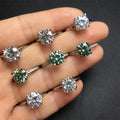 925  Silver Moissanite Ring Engagement Wedding Ring Set  Diamond Jewelry