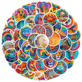 50pcs Plasticine style ocean animals decals for kids gift cute cartoon rainbow wild animals sticker