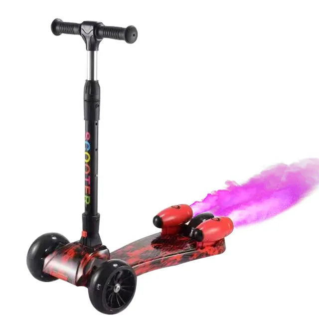 Fashionable Design Children Scooter 3 Wheel Foot Electric Kick Scooter Spraying Smoke Effect