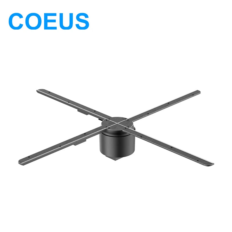 COEUS 896LED 80cm High Resolution Wifi Holographic LED Advertising Fan 3D Outdoor Waterproof Metal Display