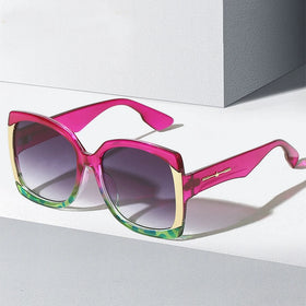 DOISYER New Arrival Women's Fashion Sunglasses High Quality UV Protection Vintage Big Oversized Square Style Pilot Sunglasses