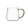 High Borosilicate Glass Teacup Small Tea Cup With Color Handles Transparent Kung Fu Tea Cup Manufacturers Wholesale Cups