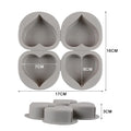 Heart Shaped Handmade Soap Mould 4 Hole Heart Shaped Silicone Cake Mould