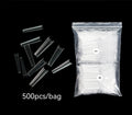 Professional Half Cover Stiletto Tips Nails Gel X Square Refill Sizes #4 #5 #6 #7 XXL Nail Tips No C Curve Coffin Nails Tips