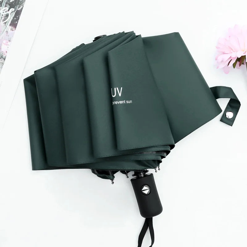 Wholesale Automatic Folding Umbrella 8 Ribs High Quality 190T Nylon Windproof Advertising Gift Umbrella Compact Factory Price