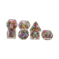 Custom 7pcs RPG Dnd Polyhedral Resin Dice Set 16mm Size for Dnd Games