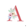 Height 4.8cm Iron on Patches Bulk Felt Flower Letter Embroidery Heat Transfer Patches for Shirts