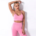 Seamless Yoga Sports Suit Women's Summer 2022 Women's Yoga Pants Fitness Pants