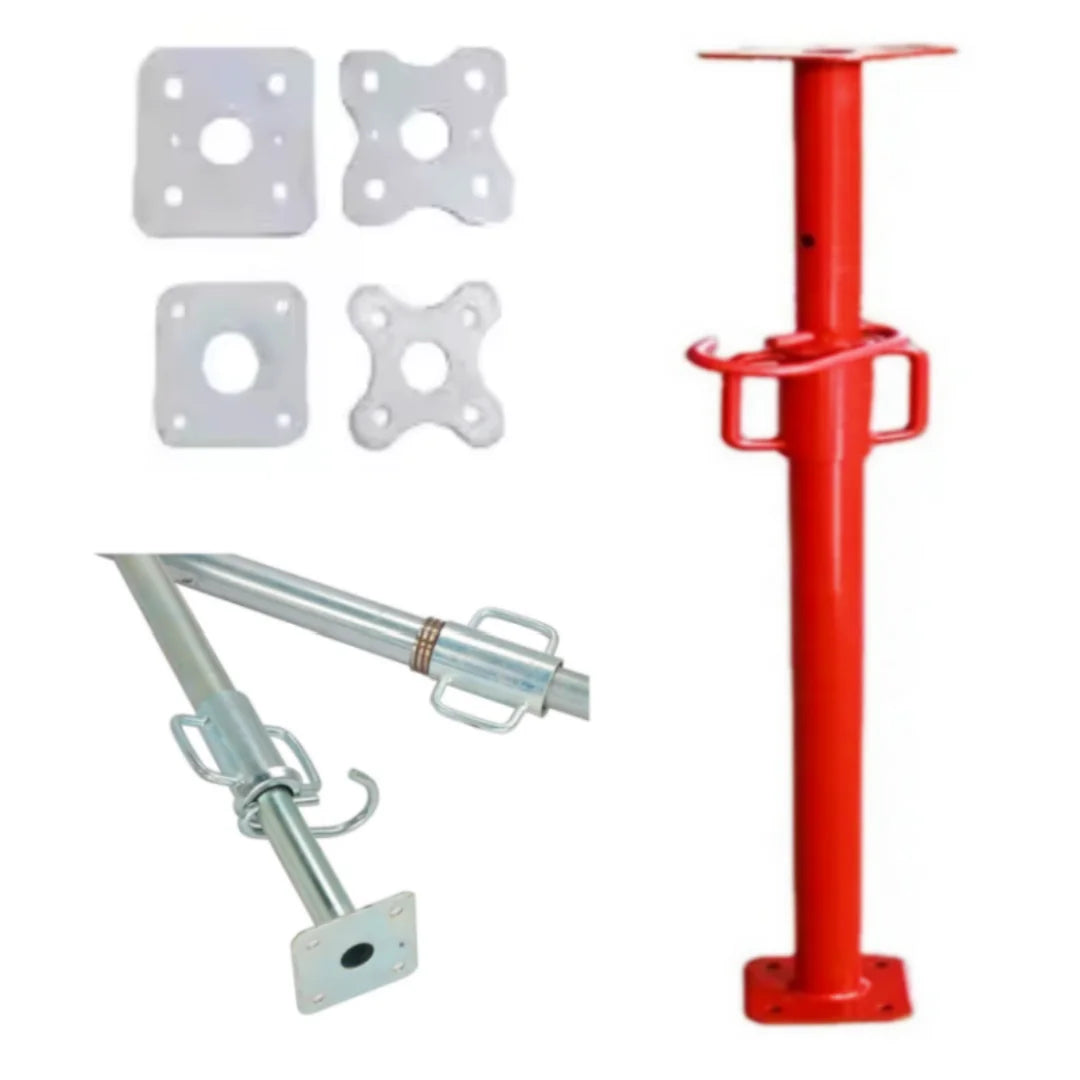 Export Shoring Jack Metal Galvanized Construction Scaffolding Steel Prop Jack  Can Be Customized