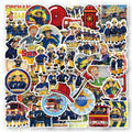 50PCS Educational Funny Cartoon Firefighter for Kids Gift Fireman Sam Sticker