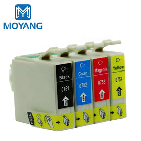 MoYang Compatible for EPSON T0751 T0752 T0753 T0754 Stylus C59/CX2900/CX2905 Printer Cartridge T0751-4
