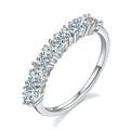 M92C Abiding Jewelry OEM/ODM Wholesale 2024 Heart Shape Moissanite Diamond Gra Certified Moissanite Sterling Silver Rings