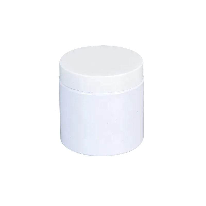 2023 Wholesale in Stock Empty Skincare Cream Jar Food Storage White Plastic Jar