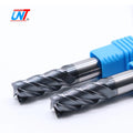 UNT Tungsten Carbide Coated Fresa CNC Tools HRC45 4 Flutes Flat End Mill Cutters for Steel