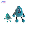 CHIQUE 1000pcs MOQ Cheap Price Custom Logo Mascot Keychains Small Size 4 Inches 10cm Mini Pendant for Bags