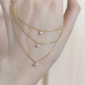 NEW Design  925  Sterling Silver Necklace 18k  Gold Plated Necklace Moissanite  Necklace Jewelry for Women Fine Jewelry