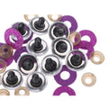 Custom Color 10mm 12mm14mm16mm18mm 20mm 24mm 26mm 30mm 3D Glitter Crystal Eyes Safety Animal Craft Plastic Eyes for Dolls