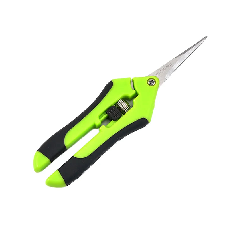 Stainless Steel Pruner Flower and Fruit Thinning Straight  Pruning Scissors for Grape Fruits Vegetables Garden Scissors