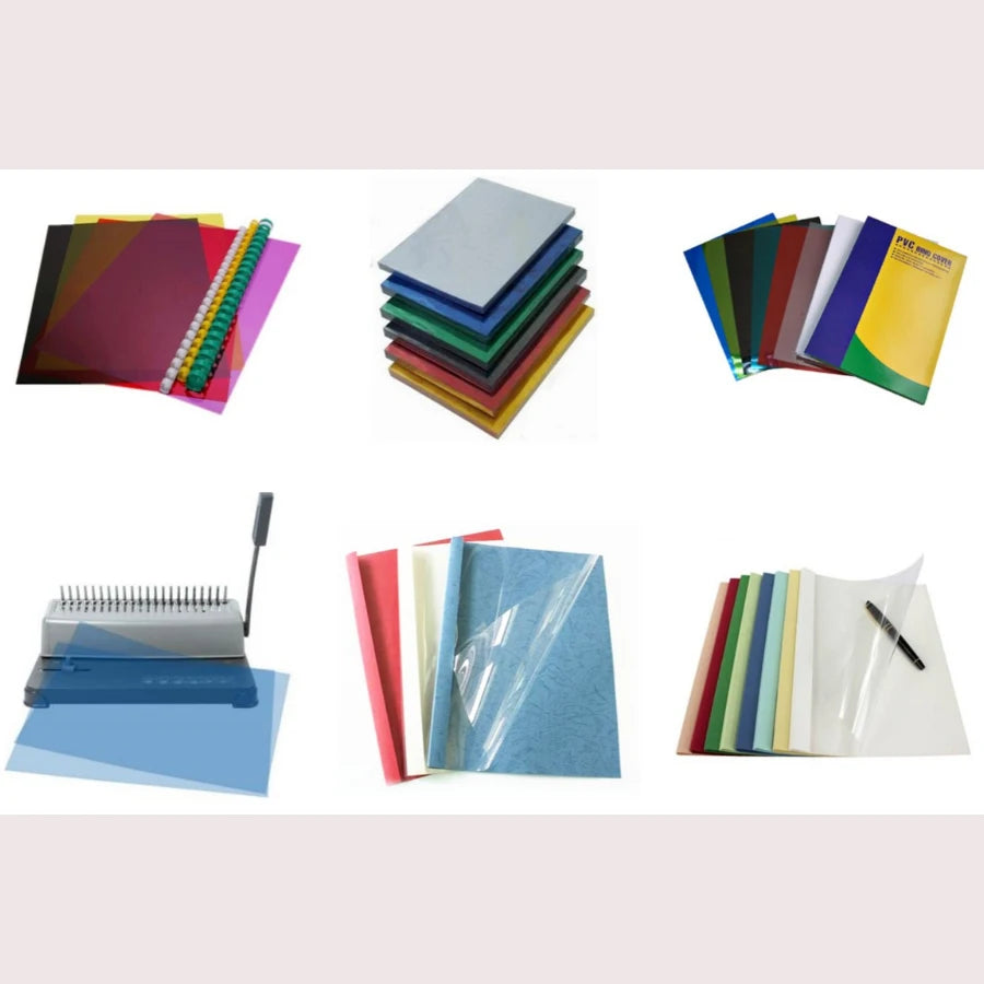 Office A4 Transparent Sheet Plastic PVC Hard Binding Cover 150mic