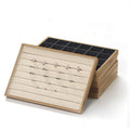Bamboo Jewelry Tray Ring Necklace Bracelet Storage Box  Pendant Earrings Jewelry Display Rack Wholesale
