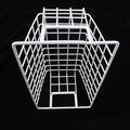 PVC White Color Wire Storage Baskets Closet Organization Baskets Bin Bathroom Storage Basket