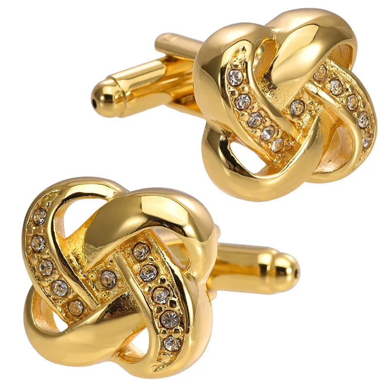 Wholesale Colorful Crystal Diamond Elegant Cufflinks Custom Mens Suit Shirt Fashion Accessory Wedding Tuxedo Trendy Jewelry Gift