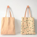 Custom Logo Eco-Friendly Canvas Shopping Tote Bag Reusable Cotton Bag with Printing Pattern Daily Use for Promotion Gift