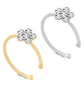 2025 Fashion Personality Piercing Jewelry False Nose Titanium Material Haoshi Micro-Inlaid Plum Blossom Nose Rings Gift