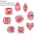 Starsgem pink Color Oval Shape Lab Grown Diamond with IGI Certificate for Ring