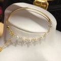Color Preserving Allergy Resistant 5% Gold 14k Gold Filled Bracelet 4-5 Natural Freshwater Bracelet Fine Chain Link Bracelets