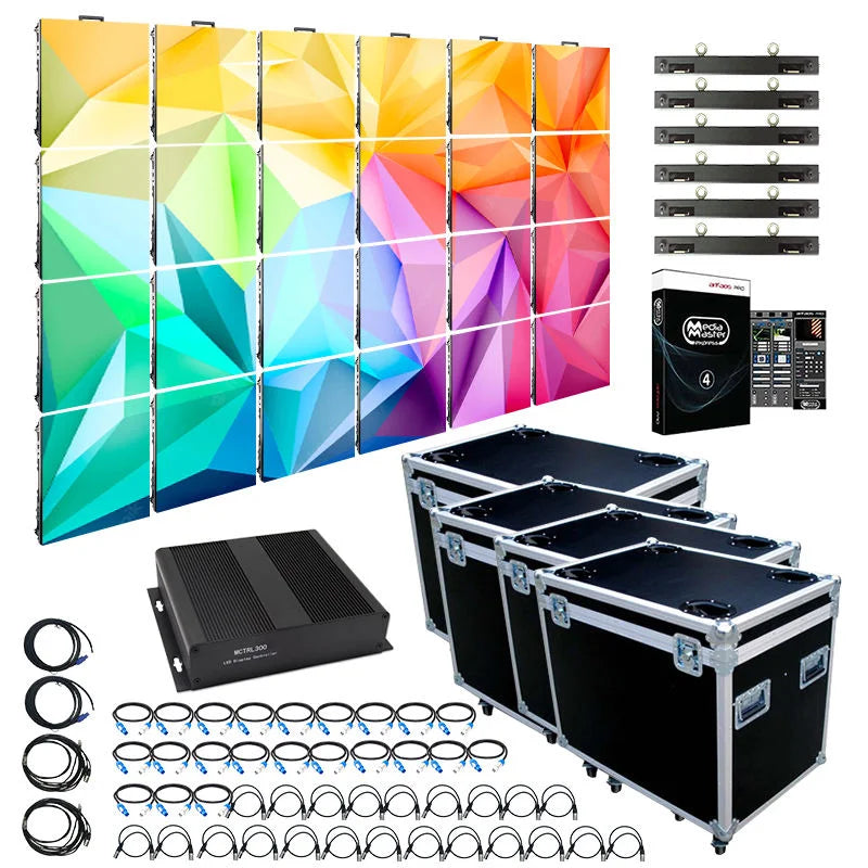 P3.91 Waterproof HD Led Display HD Advertising Video Wall Stage Background OutdoorRental  Led Display