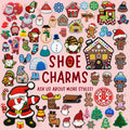 New Arrival Designer Custom Xmas Decor Clog PVC Rubber Ornaments Charms Accessories Elf Reindeer Santa Tree Buckles Clip Bulk