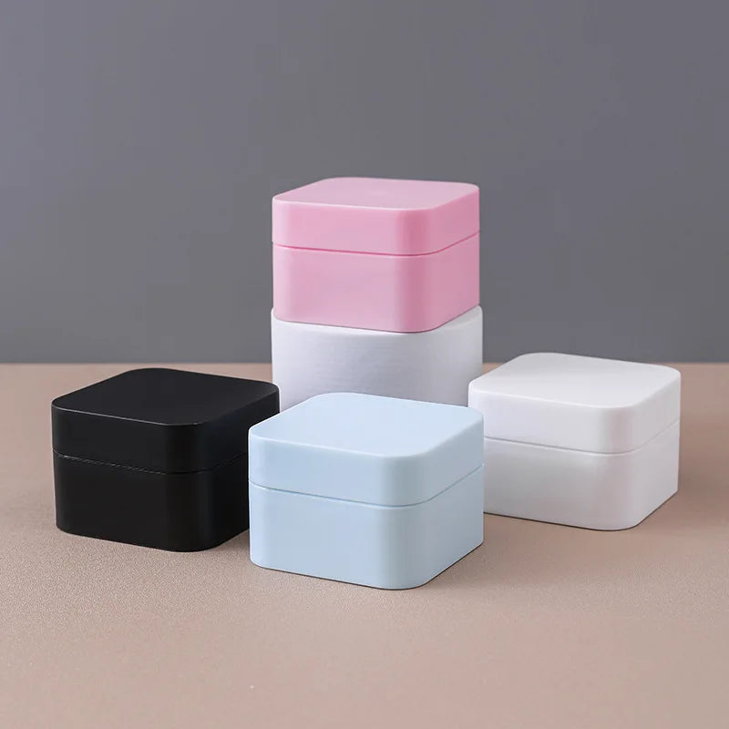 Portable Travel Scrub Cream Dispenser Face Cream Box Eyeshadow Box Travel Set