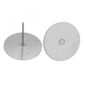 Fashion Jewelry DIY Original Color 304 Stainless Steel Earring Stud Component Polished 1000PCs/Bag 1399059