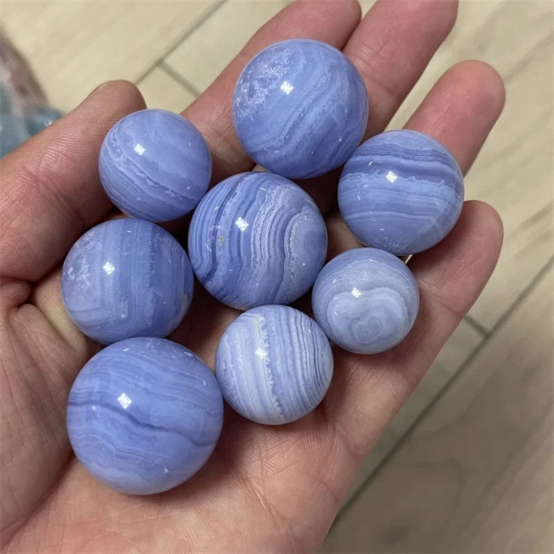 Natural Blue Lace Agate Sphere Agate Crystal Ball